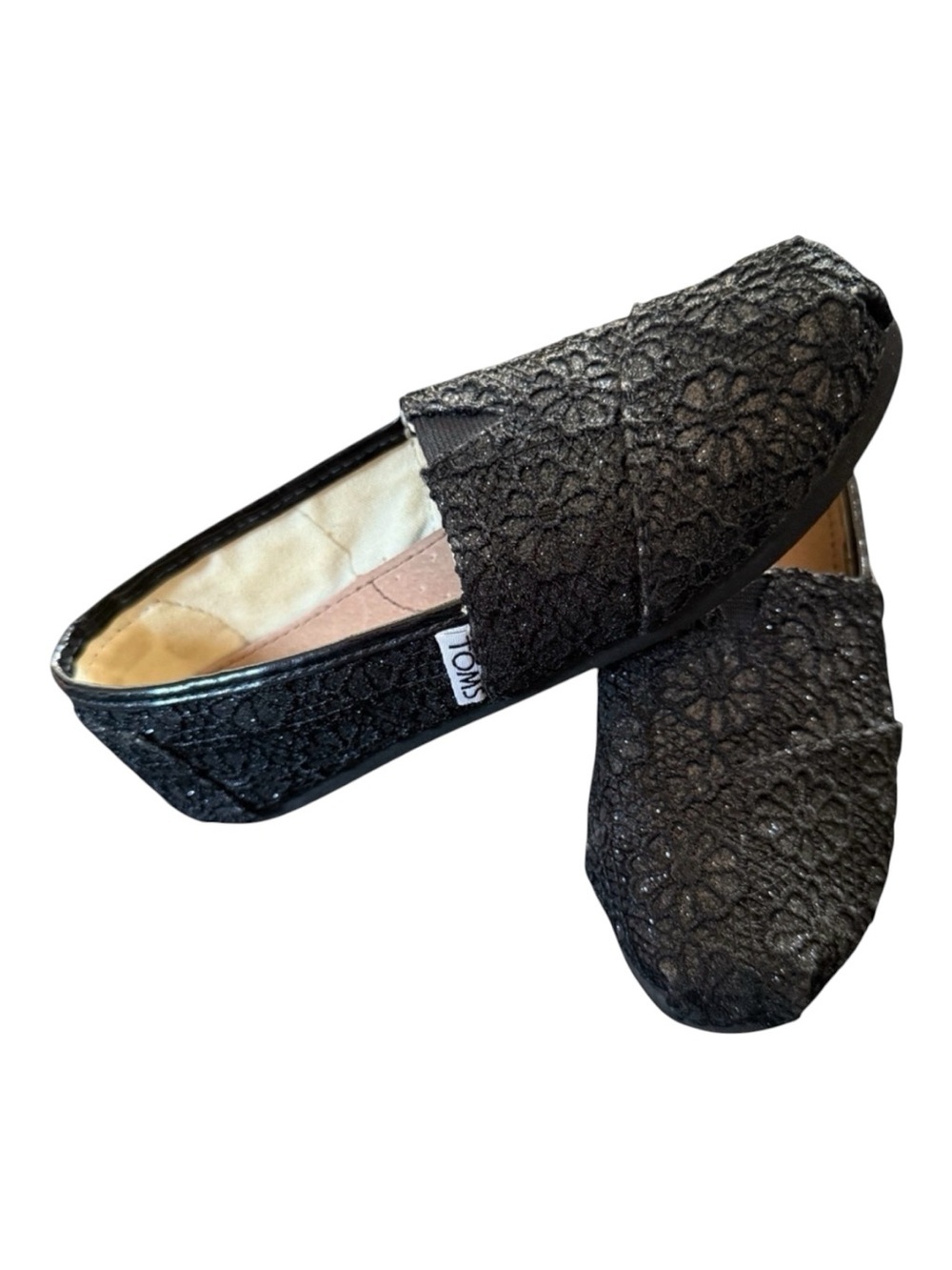 TOMS FOR KIDS: CLASSIC CROCHET
GLITTER, Size 13.5